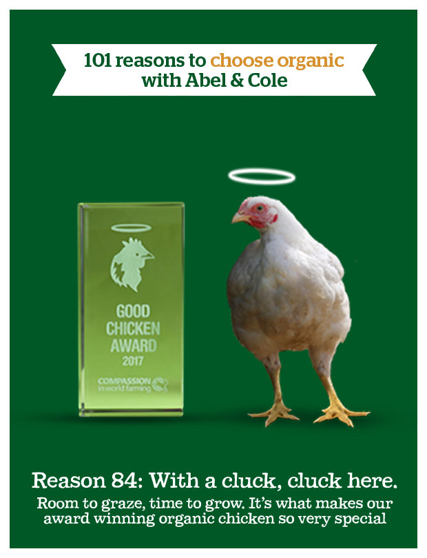 Reason 84 showing a chicken next to a good chicken award trophy